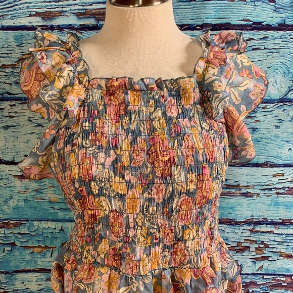 Nanette Lepore Floral Ruffled Blouse - Picture 3 of 6